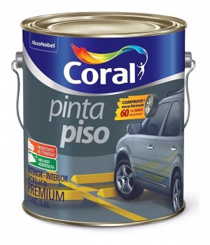 TINTA ACRILICA CORAL PREMIUM - PINTA PISO 3,6 L - VERMELHO