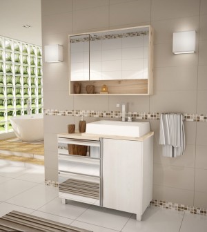 BALCAO/ESP/LAV WC BALCONY 90CM - KIT TORINO - C/PÉS - ARTICO BALCAO/ESP/LAV WC BALCONY 90CM - KIT TORINO - C/PÉS - ARTICO