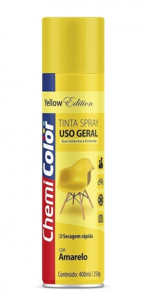 TINTA SPRAY CHEMICOLOR 400ML - AMARELO