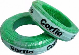 FIO ELETRICO FLEXIVEL CORFIO 750V - 10,0MM - VERDE 