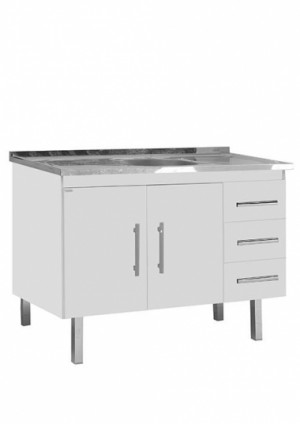 GABINETE COZINHA FABRIBAM - PLENA 120 - BRANCO