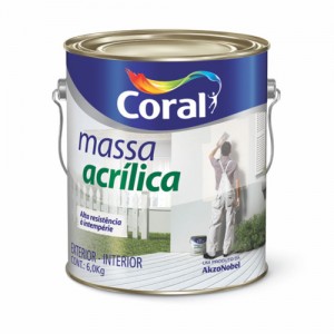 MASSA ACRILICA CORAL - 3,6LT EXT E INT