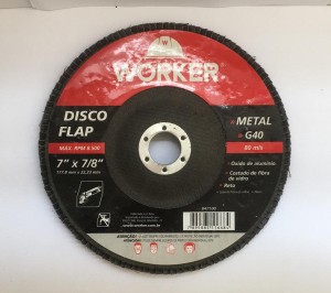 DISCO FLAP WORKER - 180X22,2MM METAL