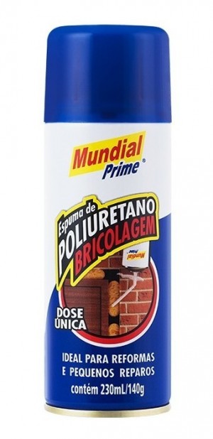 ESPUMA EXPANSIVA POLIURETANO - MUNDIAL PRIME - 230ML 140G