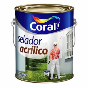 SELADOR ACRILICO CORAL - 3,6LT - BRANCO FOSCO