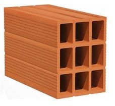 TIJOLOS ARGILA 09F - 29 X 19 X 14,0 - MRO SC