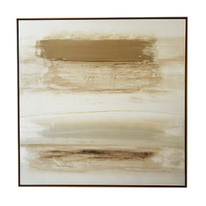 Quadro Abstrato - Bege e Marrom