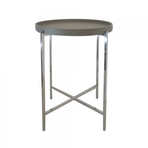 Mesa Lateral Parma Laca Silver - A Misura