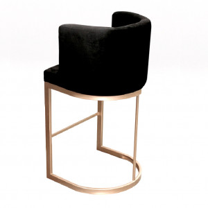 Banqueta Débora Slin - Produto Sob Encomenda - Bel Metais Móveis - 