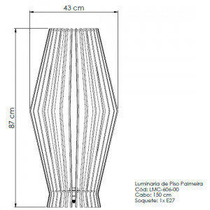 Luminária Piso Palmeira - 