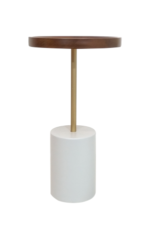 Mesa Lateral Tri Imbuia - Msul Móveis - 