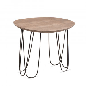 Mesa Lateral Leather Edition VML6286 - Produto Sob Encomenda - Villeart Móveis