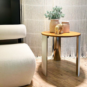 Mesa Lateral Livv - Nogueira - 