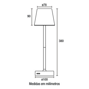Luminaria de Mesa Holly - 