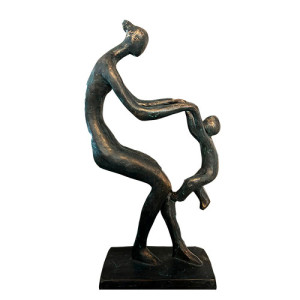 Escultura Resina - Mãe e Filho