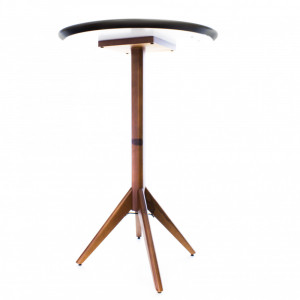 Mesa Bistrô Ticiane em Pau Ferro com Tampo Vidro - Matrezan - 