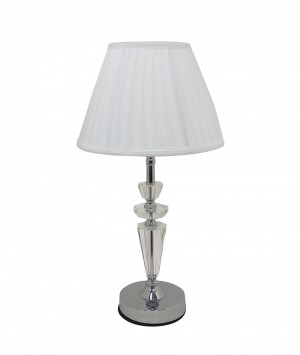 Abajur de Mesa Cristal - Cúpula Drapeada