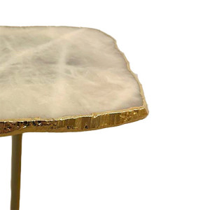 Mesa Pedra Quartzo - Branco - 