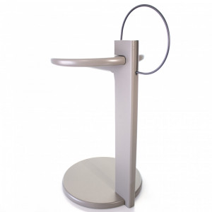 Mesa Lateral Park Fendi Metal Grafite - Msul Móveis - 