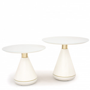 Mesa Lateral Leather Edition VML6270 - Produto Sob Encomenda - Villeart Móveis - 