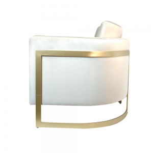 Poltrona Malbec Veludo - Bel Metais Móveis - 