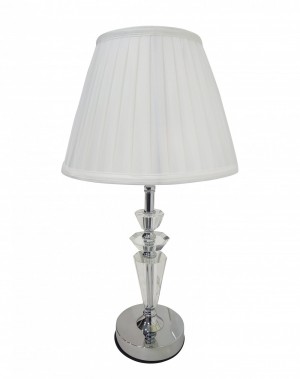 Abajur de Mesa Cristal - Cúpula Drapeada - 