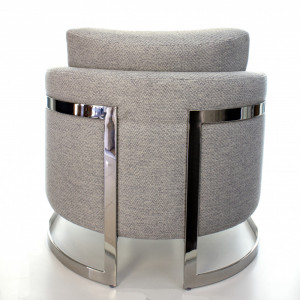 Poltrona Malbec Inox Polido - Bel Metais - 