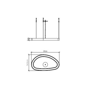 Pendente Organico Slim Anel Gota - 