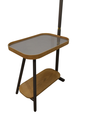 Cabide Laus Onix em Metal com Carvalho Damasco - 