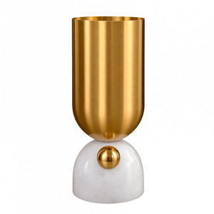 Vaso Metal e Marmore
