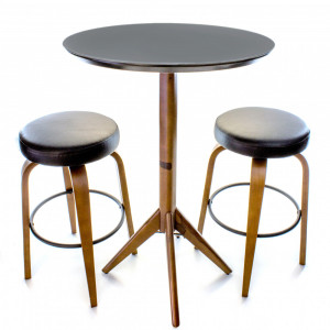 Mesa Bistrô Ticiane em Pau Ferro com Tampo Vidro - Matrezan - 