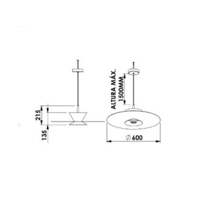 Pendente Plie - Rosa Fosco - 