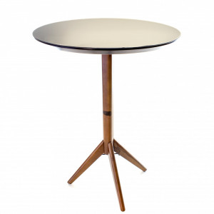 Mesa Bistrô Ticiane em Pau Ferro com Tampo Vidro - Matrezan