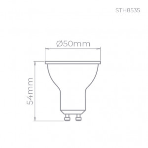 Lâmpada MR16 3000K - 
