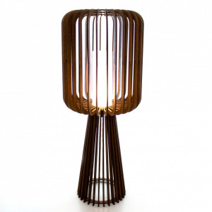 Luminária de Piso Alamo com Vidro Branco - 