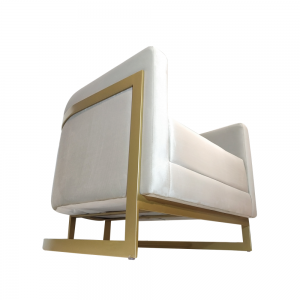 Poltrona Malbec Veludo - Bel Metais Móveis - 