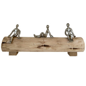 Escultura Pessoas Sentadas