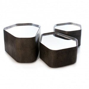 Mesa de Centro Leather Edition M2 - Villeart Móveis - 