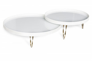 Mesa de Centro Leather Edition VMC6152 - Produto Sob Encomenda - Villeart Móveis - 