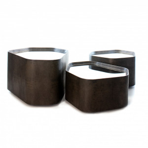 Mesa de Centro Leather Edition M2 - Villeart Móveis - 