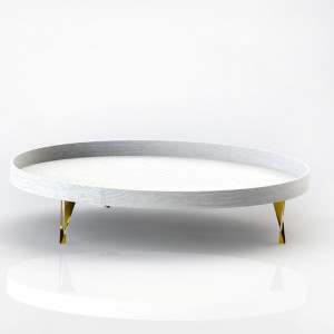 Mesa de Centro Leather Edition VMC6153 - Produto Sob Encomenda - Villeart Móveis