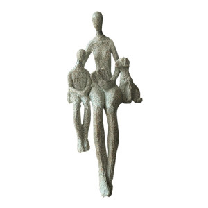 Escultura Família Sentada - 