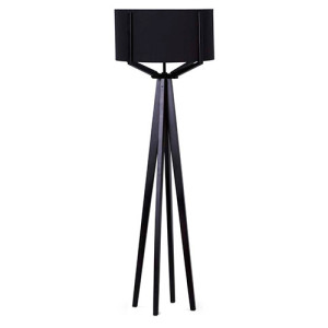 Luminária de Piso - Cúpula Preta