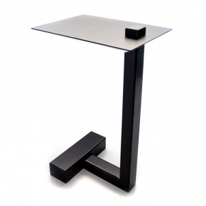 Mesa Lateral Less Preto Ebanizado - Msul Móveis - 