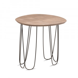 Mesa Lateral Leather Edition VML6285 - Produto Sob Encomenda - Villeart Móveis