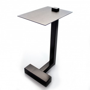 Mesa Lateral Less Preto Ebanizado - Msul Móveis