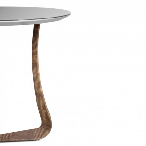 Mesa Lateral Leather Edition VML6260 - Produto Sob Encomenda - Villeart Móveis - 