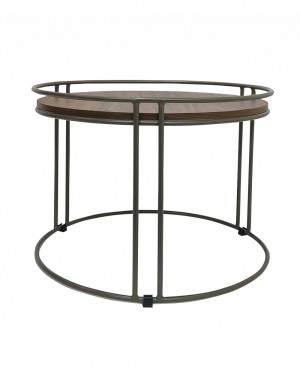 Mesa Lateral Kioto Bronze com Tampo Laminado - Arcidealle - 