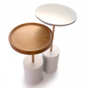 Mesa Lateral Tri Amêndoa - Msul Móveis - 