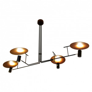 Pendente Dot Preto com Imbuia